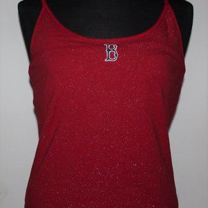 Antigua Red Sox sparkly tan top size L